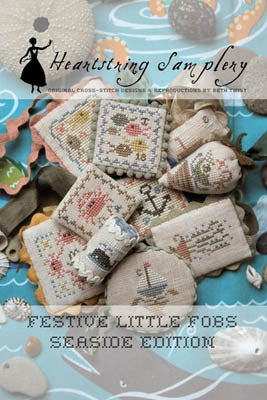 Festive Little Fobs 6: Seaside Edition Cross Stitch Pattern by Heartstring Samplery