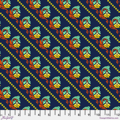 CLEARANCE - Freespirit Fabrics - Fluent by Anna Maria Horner - PWAH192.NAVY - Tilt