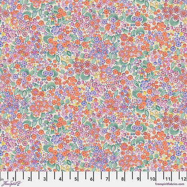 Free SpiritFabrics - Flourish and Bloom by Helen Prior - PWHP007.CORAL
