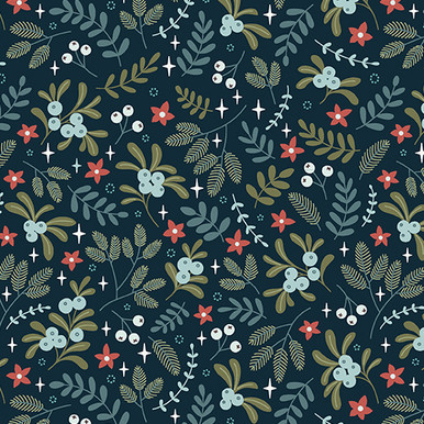 Benartex - Holly and Hearth by Shelley Cavanagh - 17261-11