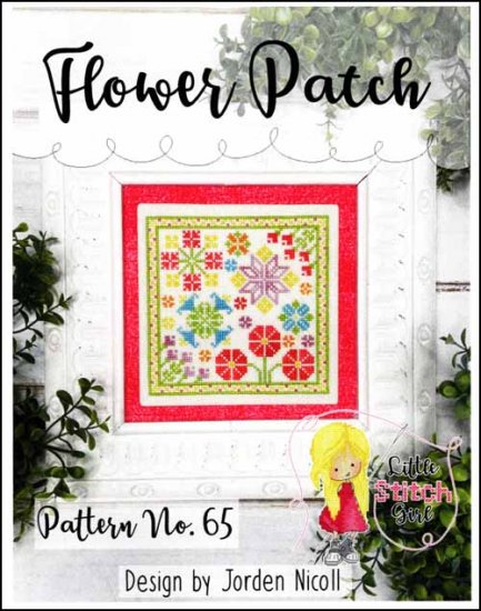 Flower Patch Cross Stitch Pattern by Little Stitch Girl