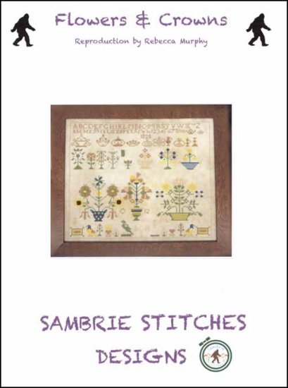 Flowers & Crowns Cross Stitch Pattern by SamBrie Stitches Designs