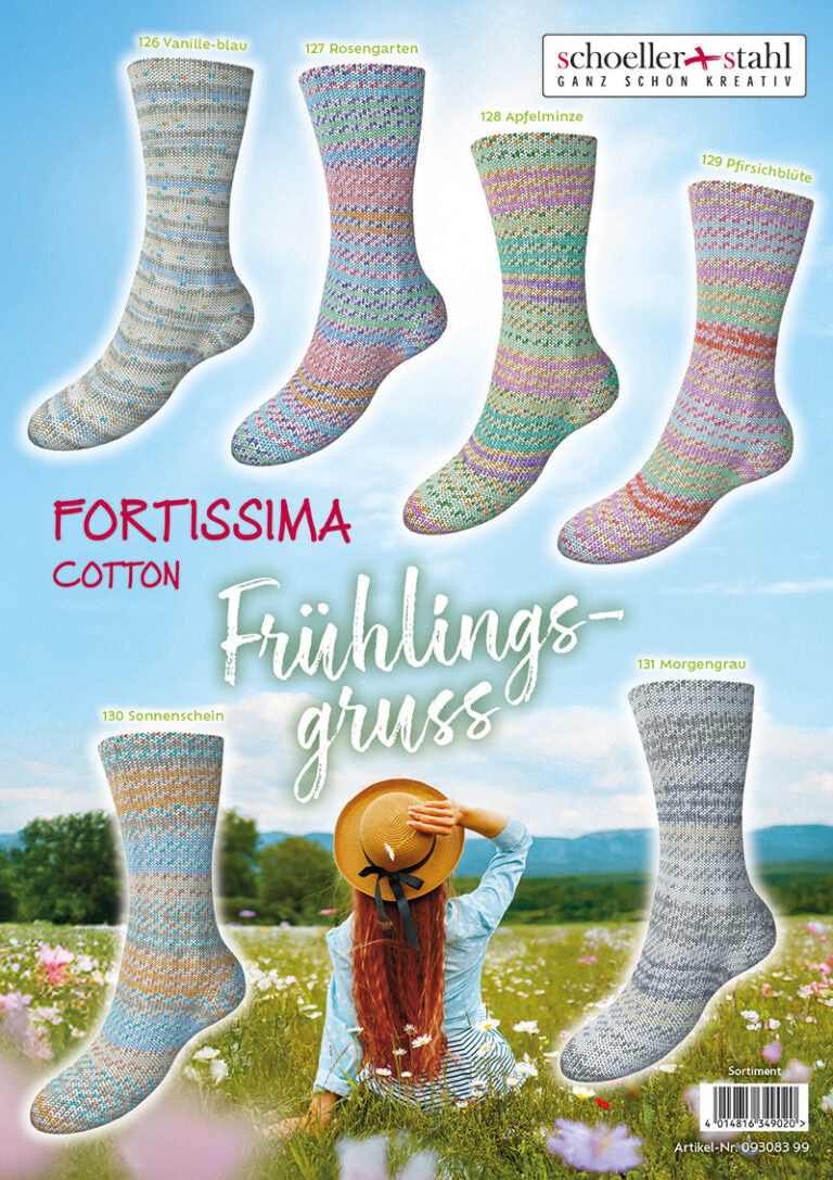 Fortissima Cotton Sock Yarn - Frühlings Gruss