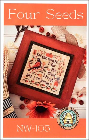 Four Seeds Cross Stitch Pattern by Annie Beez Folk Art