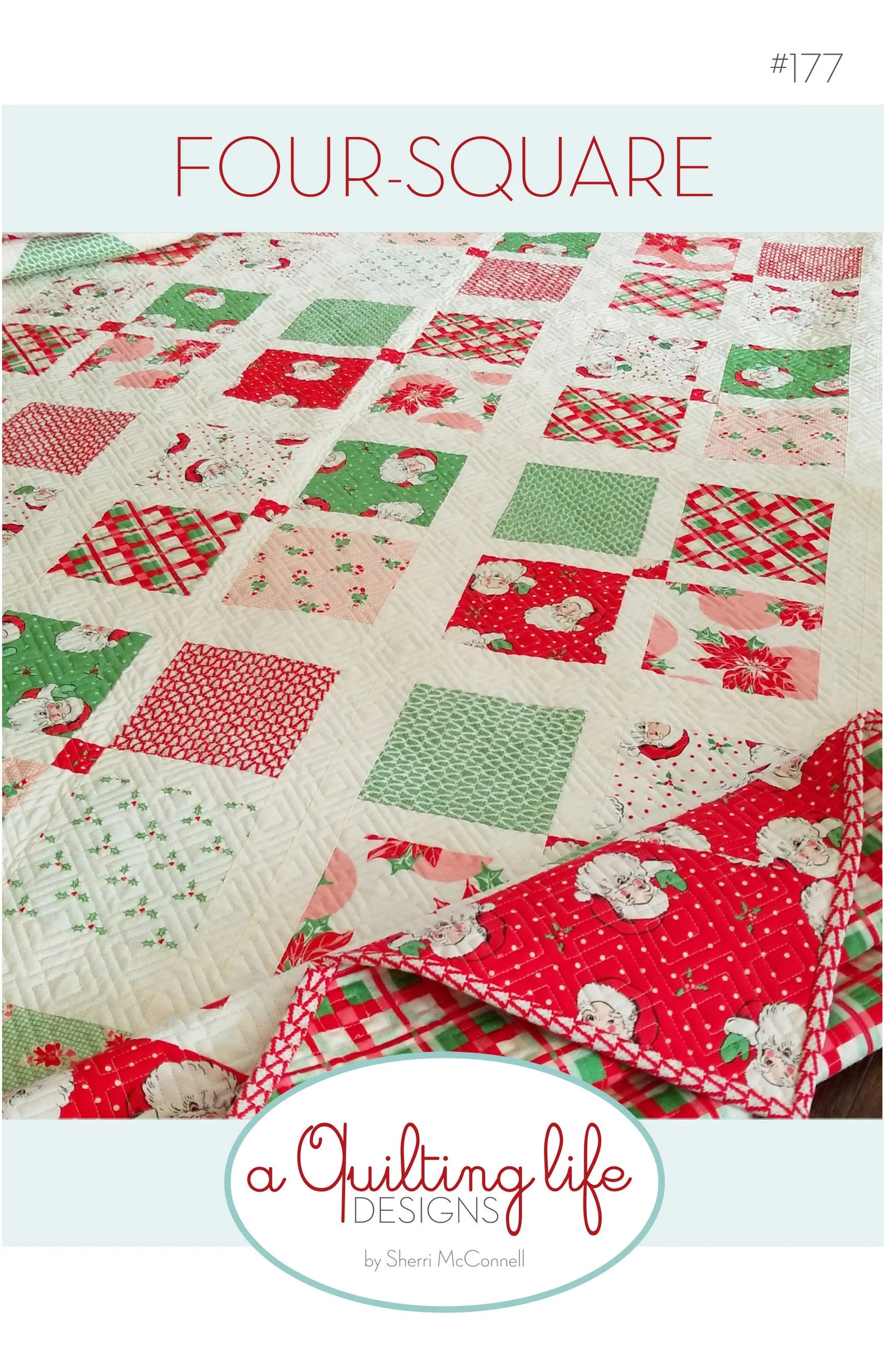 Four Square Quilt Pattern by A Quilting Life