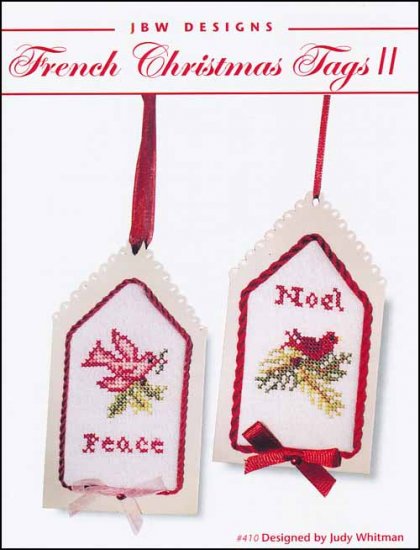 French Christmas Tags II Cross Stitch Pattern by JBW Designs