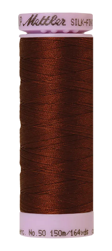 Mettler Cotton Silk Finish 50wt 150m Friar Brown