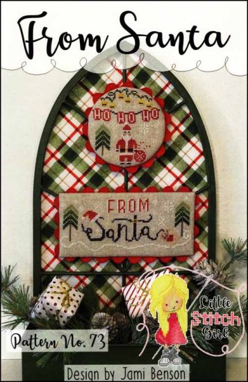 From Santa Cross Stitch Pattern Little Stitch Girl