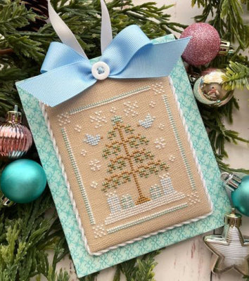 Pastel Ornament Part 8: Frosty Christmas Cross Stitch Pattern by Country Cottage Needleworks