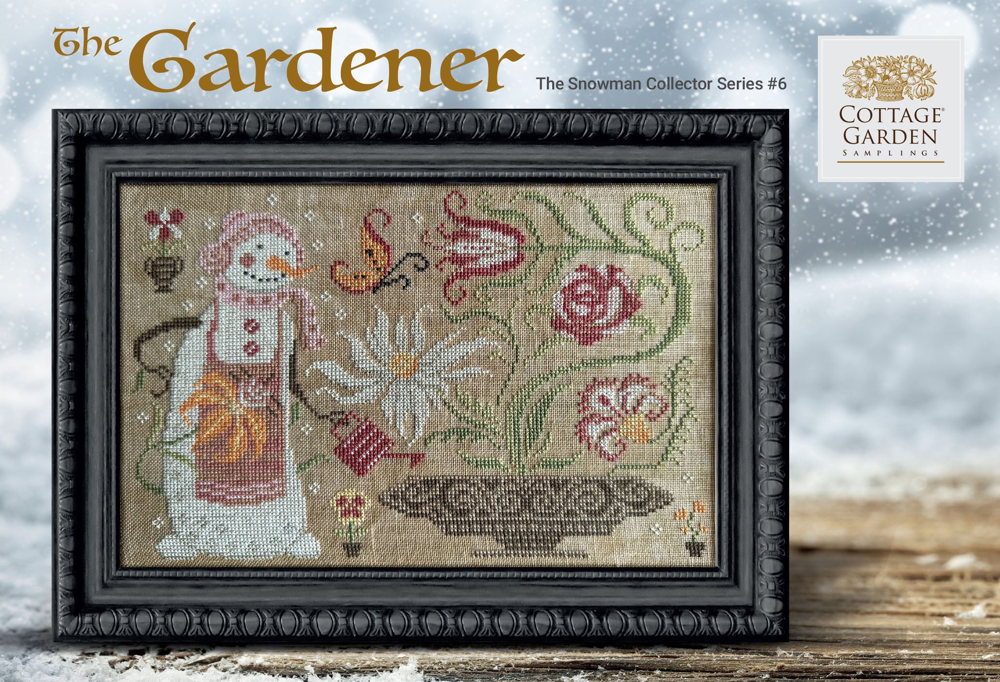 Snowman Collector Series #6 - The Gardener by Cottage Garden Samplings