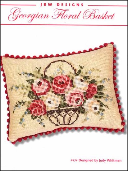 Georgian Floral Basket Cross Stitch Pattern by JBW Designs