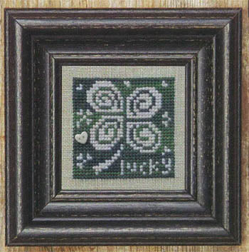 Green + White Cross Stitch Pattern by Bent Creek