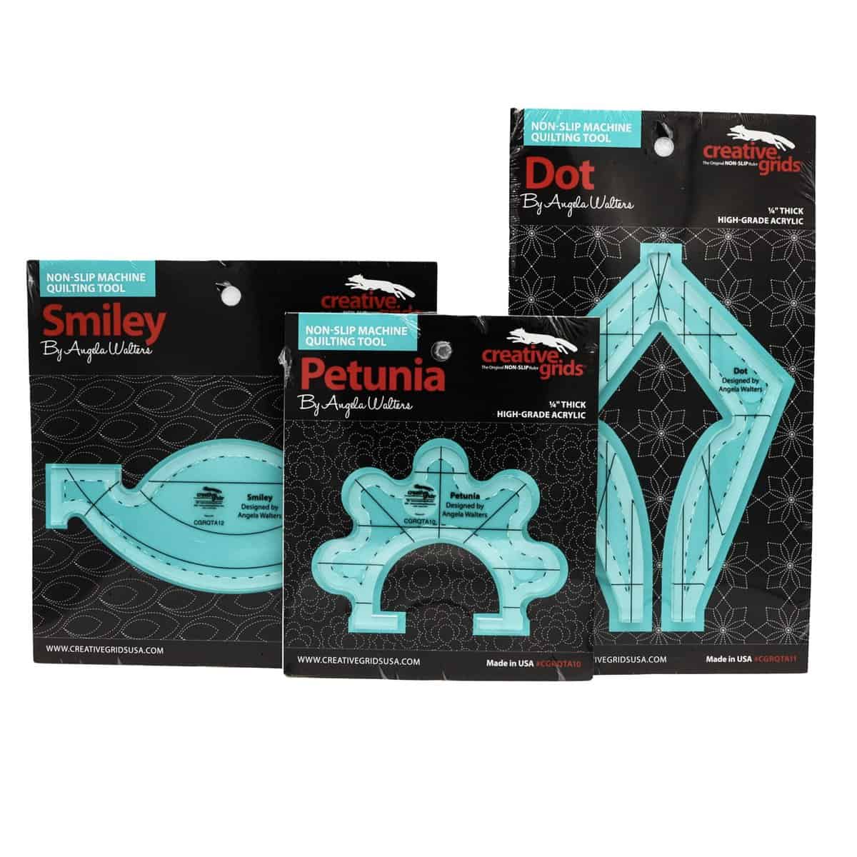 Machine Quilting Rulers Designed by Angela Walters - Set of 3