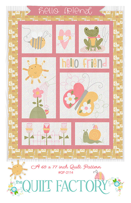 Downloadable Hello Friend Quilt Pattern