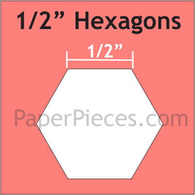 Hexagon Papers -1/2 Inch