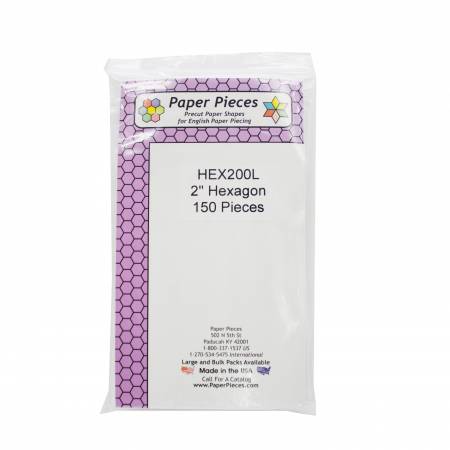 Paper Pieces - 2 Inch Hexagon 150pc