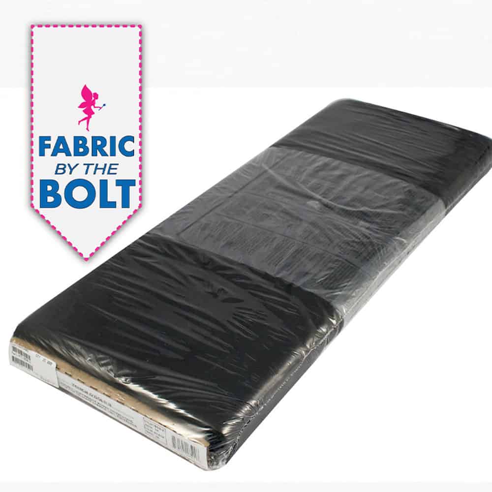 25 Yard Bolt of Touch O' Gold Fusible Interfacing Black 20in Wide Full Bolt