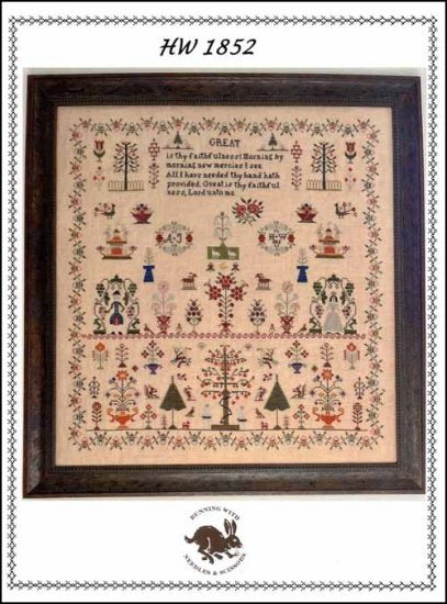 HW 1852 Cross Stitch Pattern by Running With Needles & Scissors