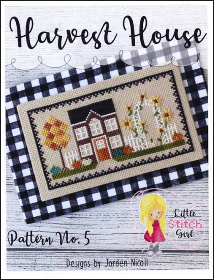 Harvest House Cross Stitch Pattern by Little Stitch Girl