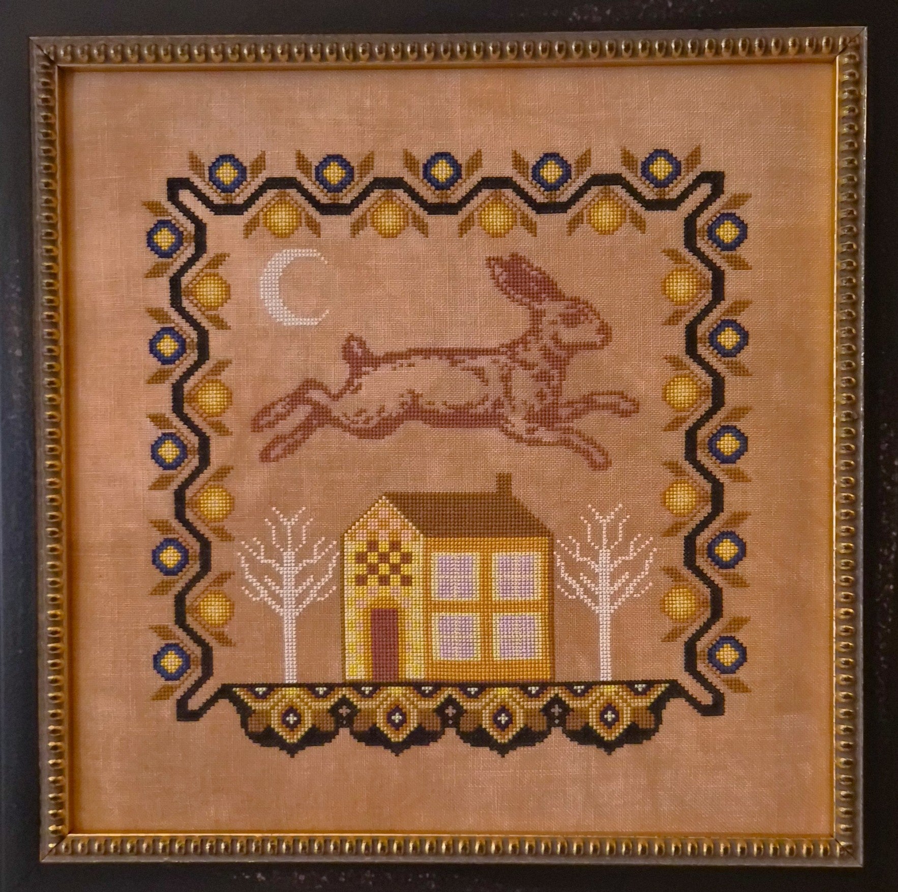 Artsy Housewife HAUNTING HARE Cross Stitch Pattern