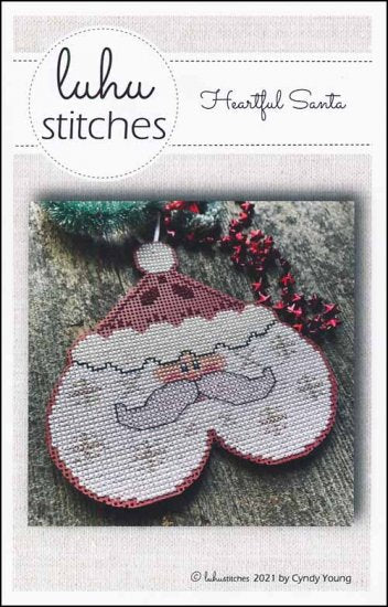 Heartful Santa Cross Stitch Pattern by Luhu Stitches