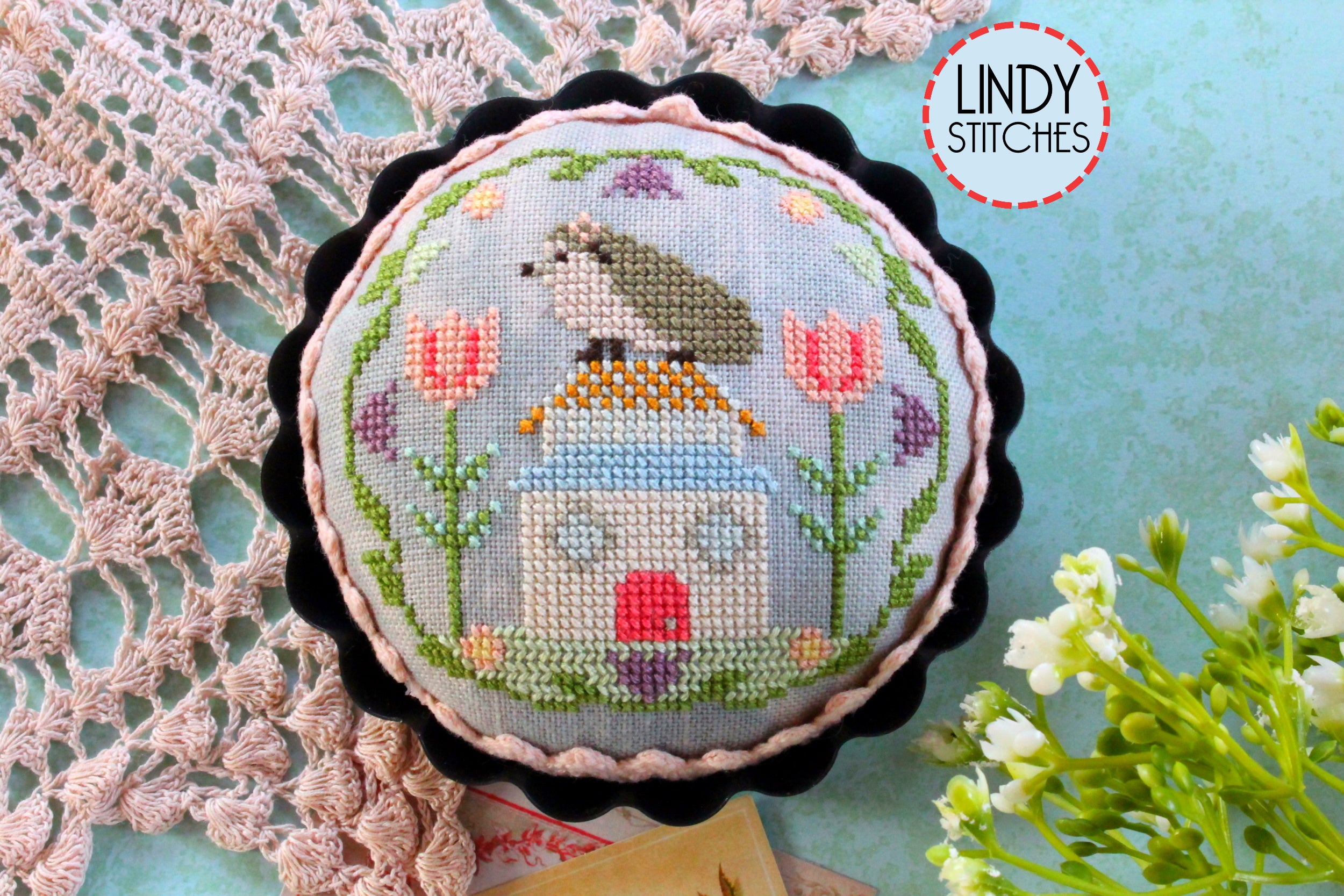 Hedgehog House Cross Stitch Pattern Lindy Stitches Happy Habitats PDF