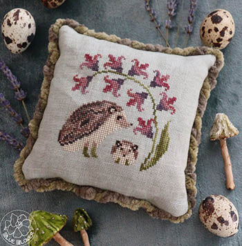 Hedgehog and Hyacinth Cross Stitch Pattern by The Blue Flower