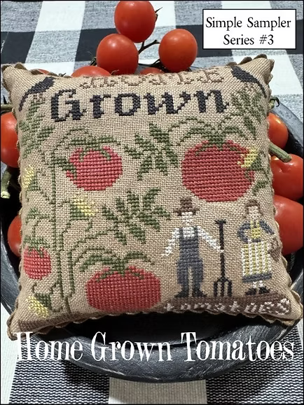 Home Grown Tomatoes Cross Stitch Pattern by The Scarlett House