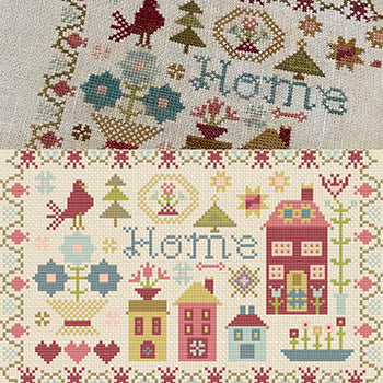 Words to Stitch by Part 3: Home Cross Stitch Pattern by Pansy Patch Quilts & Stitchery