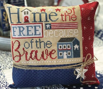 Home of the Free Cross Stitch Pattern Primrose Cottage Stitches