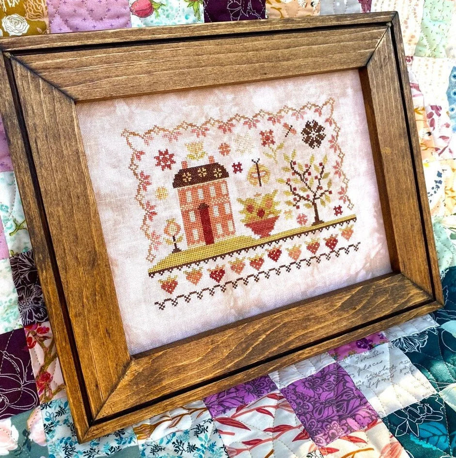 House on Strawberry Hill Cross Stitch Pattern by Blueberry Ridge