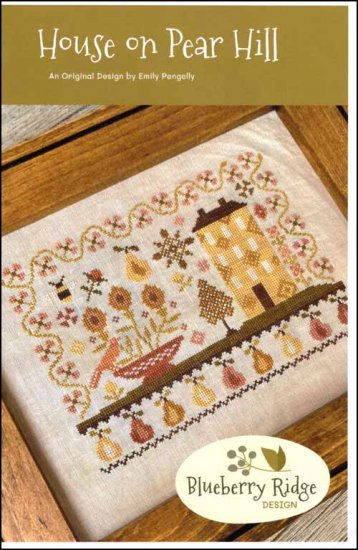 House On Pear Hill Cross Stitch Pattern by Blueberry Ridge Design