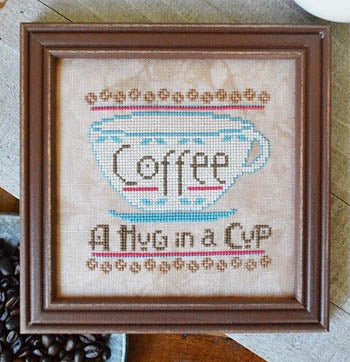 Hug In A Cup Cross Stitch Pattern by Hands On Design