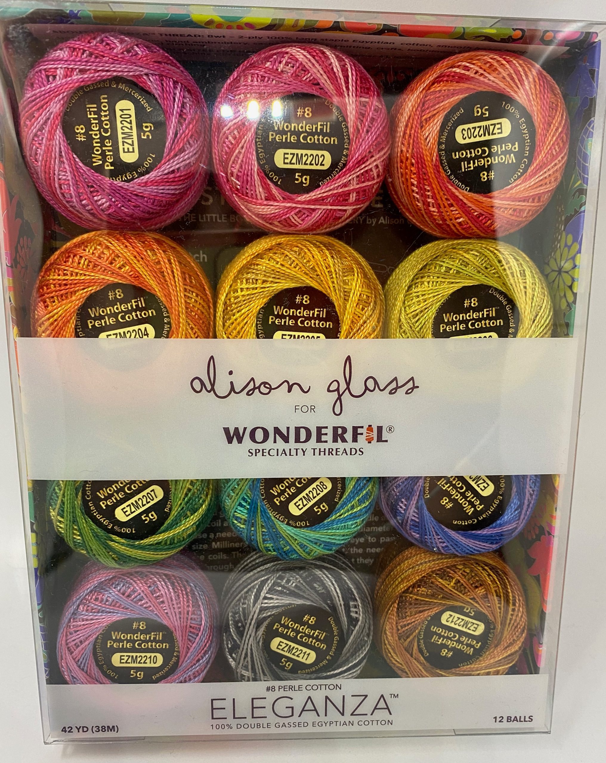 "Stars" Box Set of Size 8 Variegated Perle Cotton by Alison Glass for Wonderfil