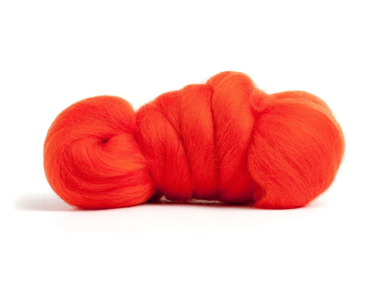 Merino Wool Top Roving Spice Orange