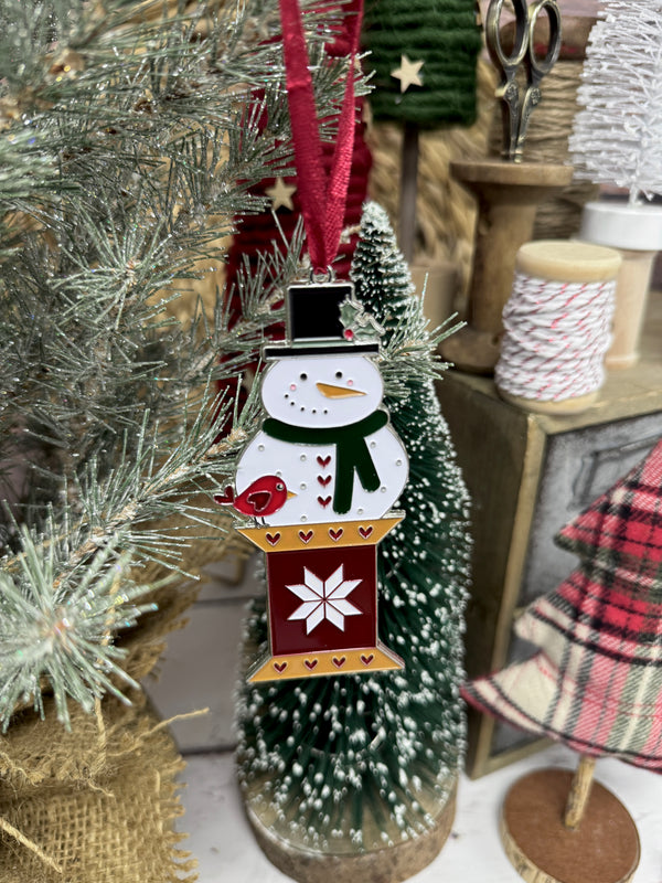 Snowman Ornament by Primrose Cottage