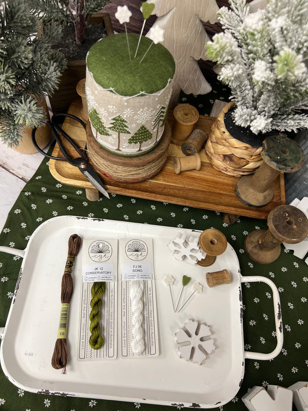 Winter Forest Floss Pack & Pins by Lindsey Weight of Primrose Cottage