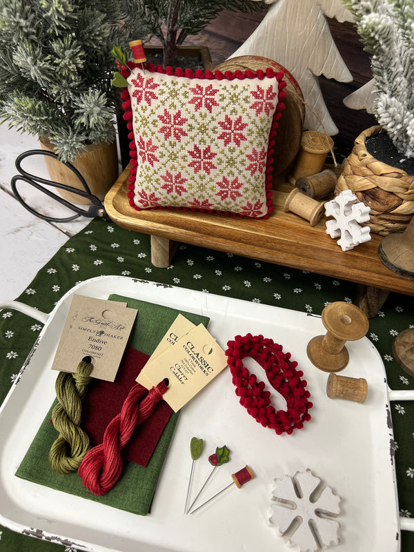 Christmas Quilt Finishing Kit/Floss Pack By Lindsey Weight of Primrose Cottage