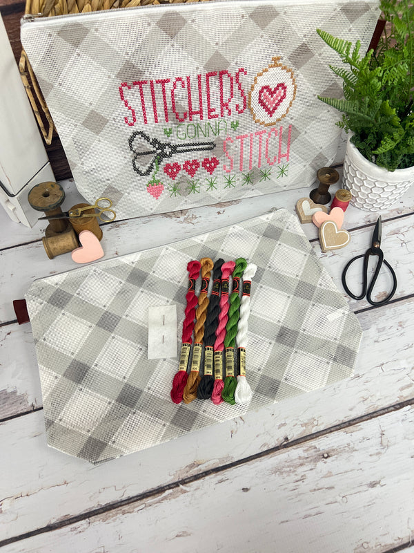 Stitcher's Gonna Stitch Bag Finishing Kit/Floss Pack From The Stitchers Trio by Lindsey Weight of Primrose Cottage
