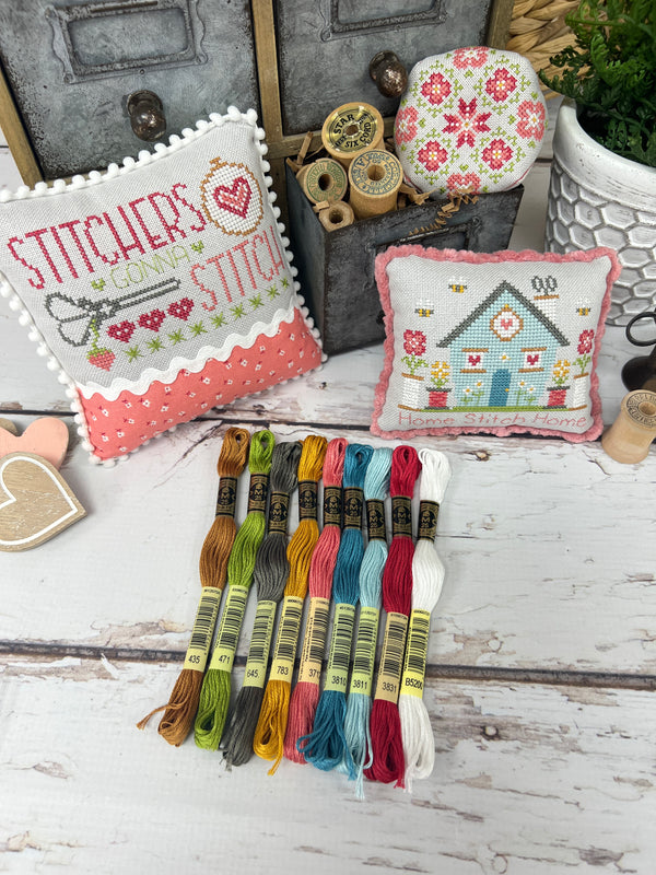 Master Floss Pack for Berry Basket, Strawberry Quilt, & The Stitcher's Trio