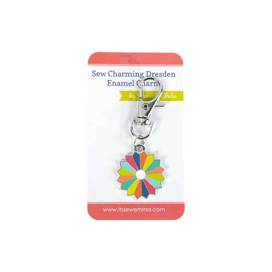 Sew Charming Dresden Enamel Charm # ISE-7014