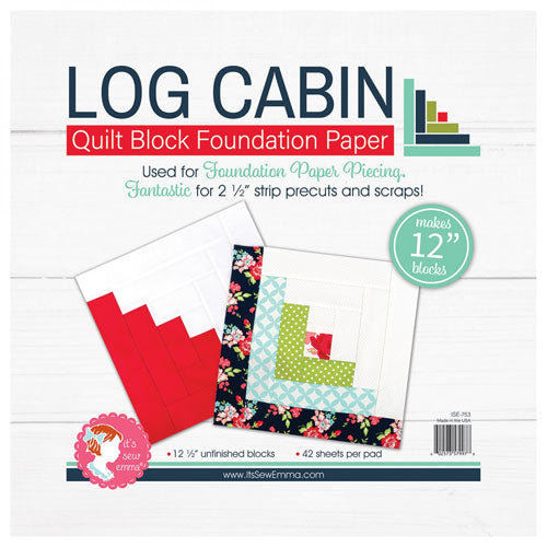 Log Cabin Foundation Paper Pad - 12 Inch Blocks
