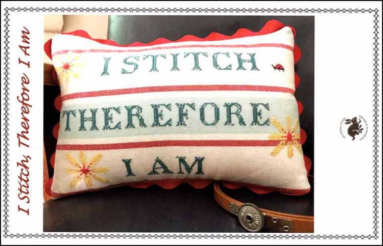 I Stitch, Therefore I Am Cross Stitch Pattern by Running With Needles & Scissors