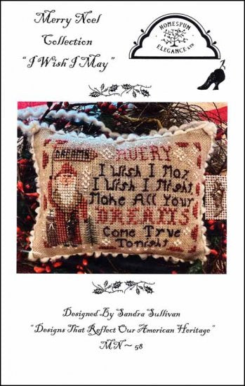 I Wish I May: Merry Noel Collection Cross Stitch Pattern Homespun Elegance