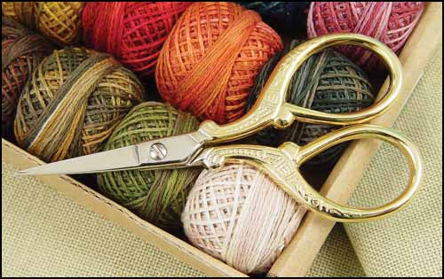Imperial Gold Handle Embroidery Scissors by Yarn Tree
