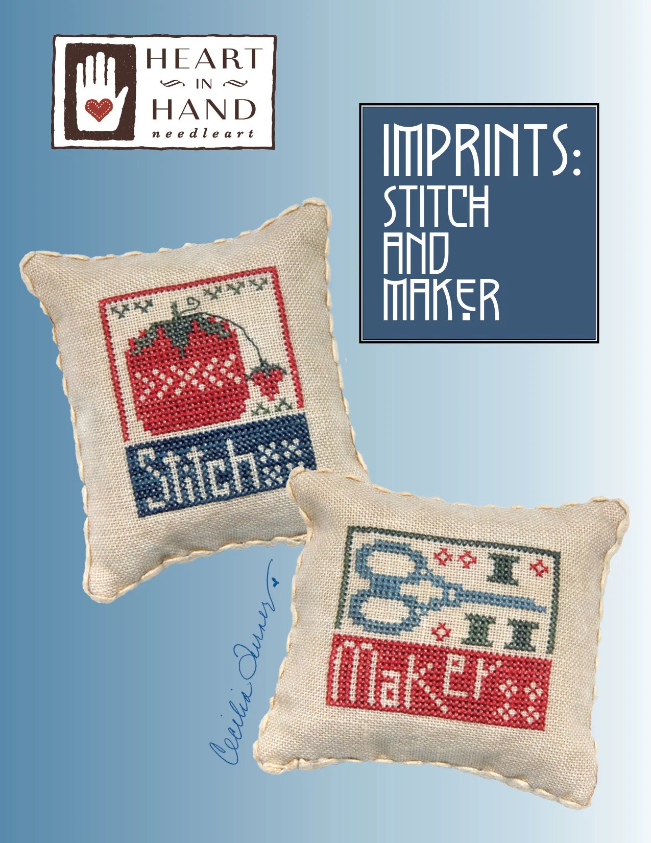 Imprints: Stitch and Maker Cross Stitch Pattern Heart in Hand