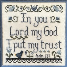 In You, I Put My Trust Cross Stitch Pattern by My Big Toe Designs