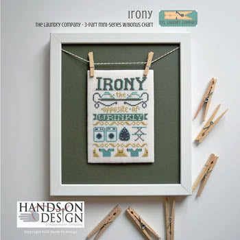 Irony: Laundry Company Series Part 3 Cross Stitch Pattern by Hands On Design