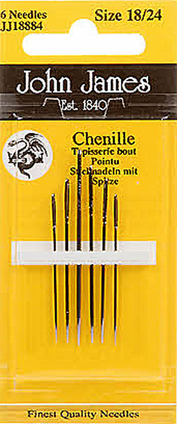 John James Chenille Needles - Sizes 18/24
