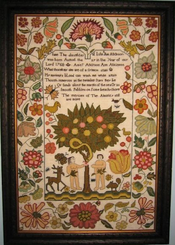 Jane Atkinson 1780 Cross Stitch Pattern by Scarlet Letter